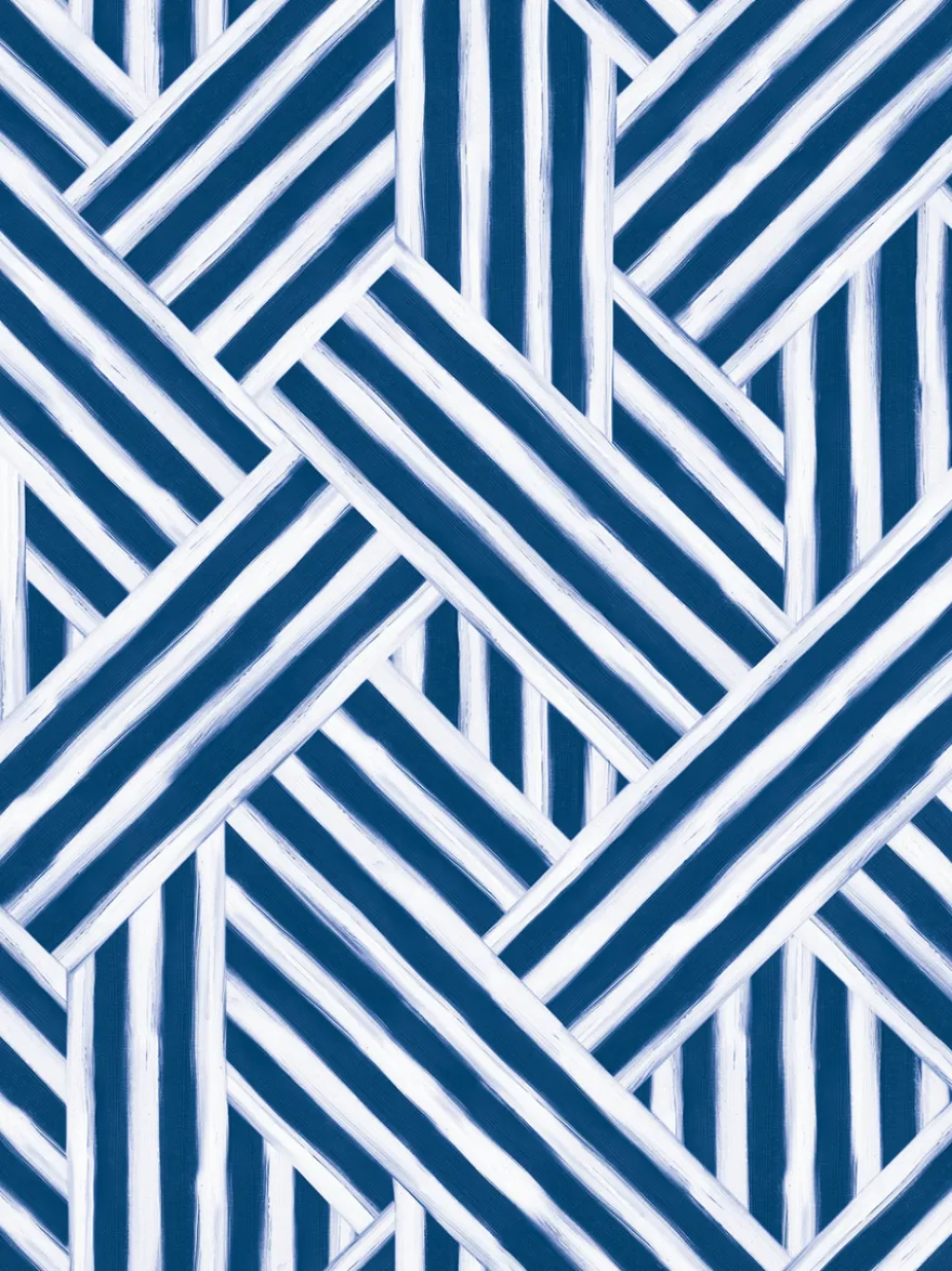 HELLEmekko (Siksak sininen / valkoinen trikoo)