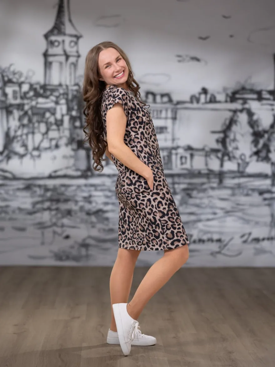 KESÄmekko (Vapaa taupe trikoo)