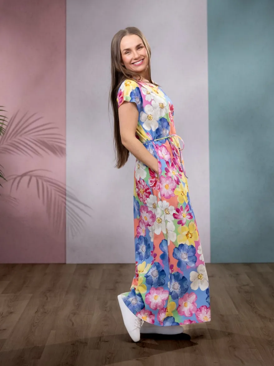 MAXImekko (Villiruusu pastelli trikoo)