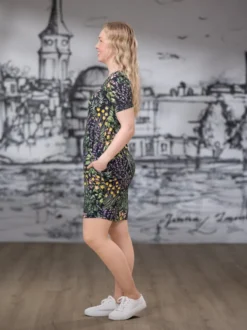 PIONImekko lyhythiha (Yrttipuutarha musta / lila / keltainen trikoo)