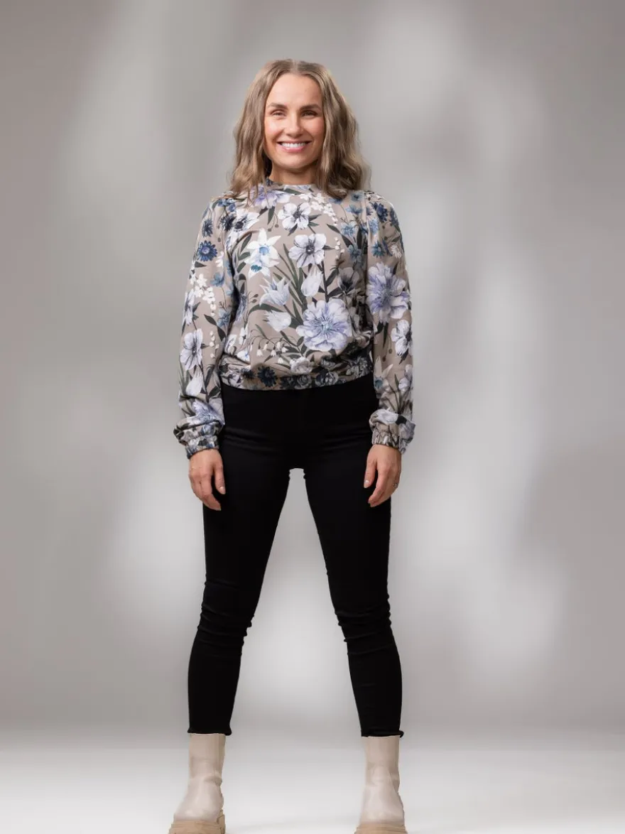 SAANApaita (Ritarinkannus vaaleansininen / greige joustocollege)