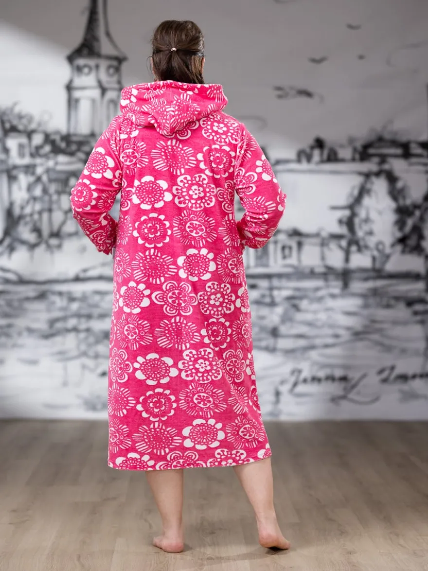 SAUNAtakki (Kukkaniitty pinkki joustofrotee)