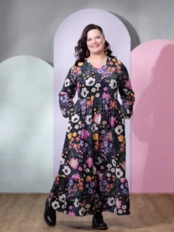 SELJAmekko (Kuningatarkukka muste / fuksia trikoo)